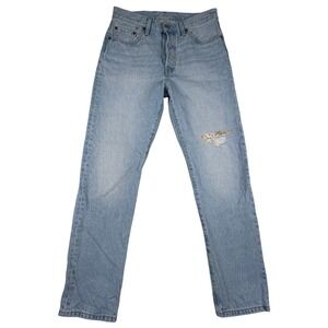 Levis 501 150th‎ Anniversary Original Straight Leg Floral Patch Jeans 28x30